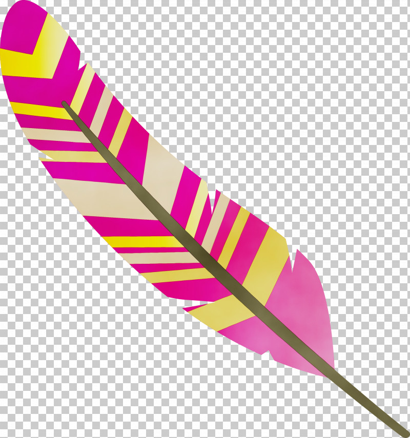 Feather PNG, Clipart, Cartoon Feather, Feather, Line, Paint, Pink M Free PNG Download
