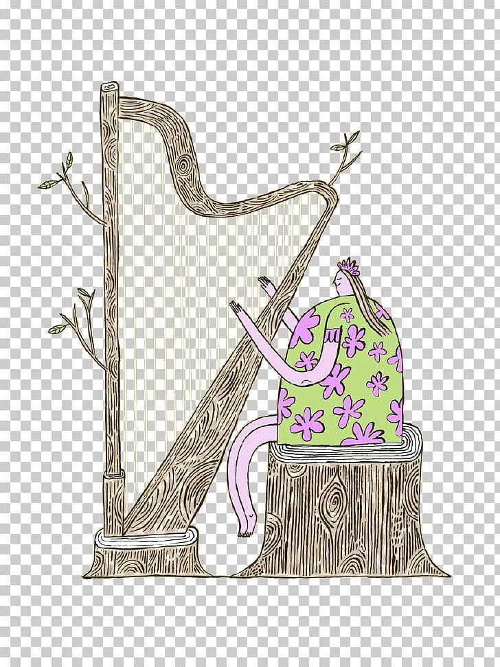 Harpa Plucked String Instrument Illustration PNG, Clipart, Cartoon, Fairies, Fairy, Fairy Light, Fairy Lights Free PNG Download