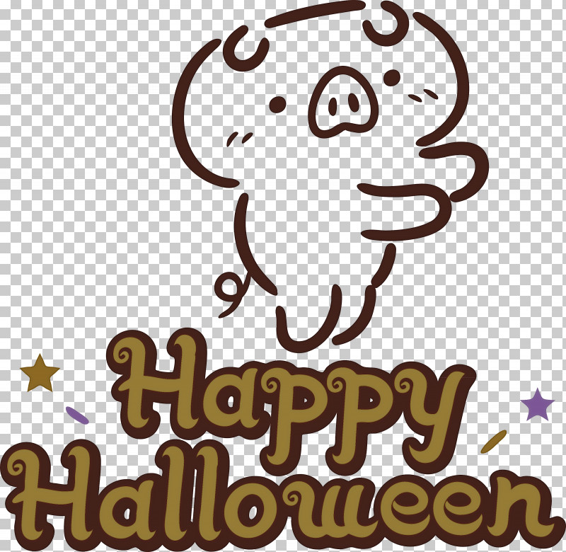 Happy Halloween PNG, Clipart, Cartoon, Happiness, Happy Halloween, Line, Logo Free PNG Download