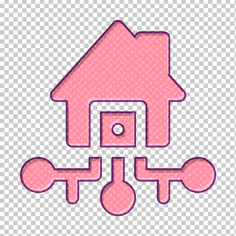 Smart House Icon Artificial Intelligence Icon Chip Icon PNG, Clipart, Artificial Intelligence Icon, Chip Icon, House, Line, Pink Free PNG Download