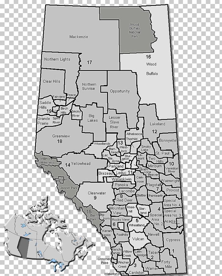 Banff National Park Parkland County Rocky View No. 44 Fort McMurray Provost No. 52 PNG, Clipart, Alberta, Angle, Area, Banff National Park, Black And White Free PNG Download