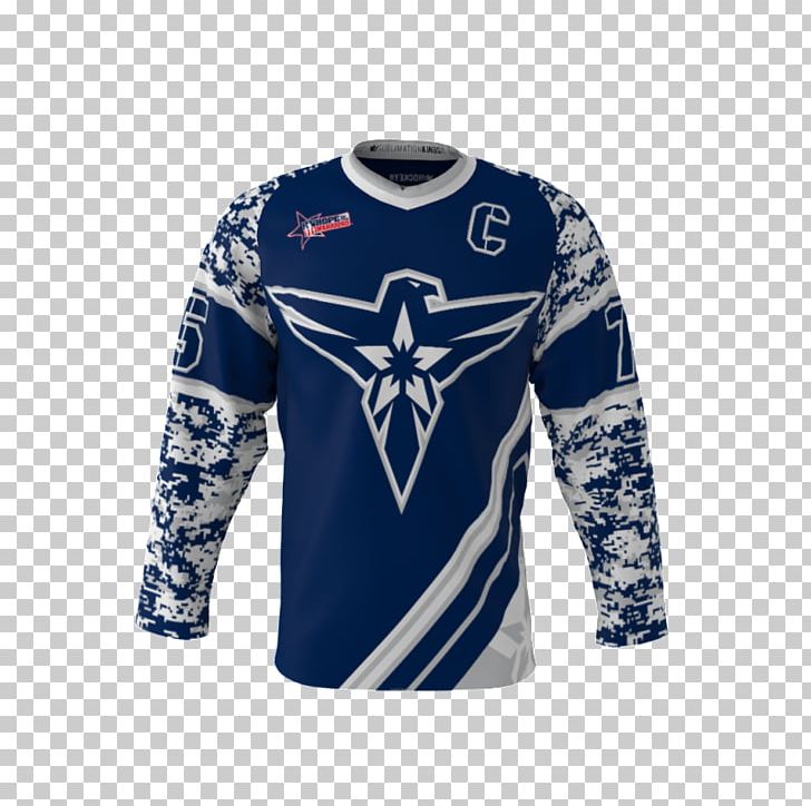 T-shirt Hockey Jersey Clothing Sleeve PNG, Clipart, Active Shirt, Blue, Clothing, Dyesublimation Printer, Electric Blue Free PNG Download