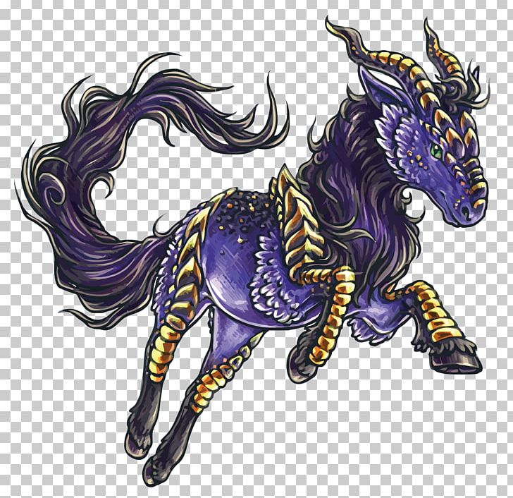 Horse Legendary Creature Qilin Fantasy PNG, Clipart, Art, Blue, Cartoon, Cartoon Unicorn, Dragon Free PNG Download