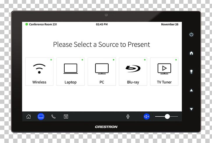Touchscreen Display Device Crestron Electronics Professional Audiovisual Industry Home Automation Kits PNG, Clipart, Brand, Computer, Computer Monitor, Computer Monitors, Computer Program Free PNG Download