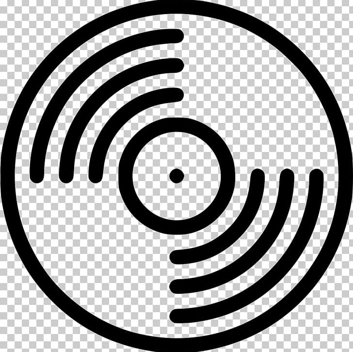 Computer Icons Phonograph Record Black And White PNG, Clipart, Area, Black And White, Circle, Computer Icons, Download Free PNG Download