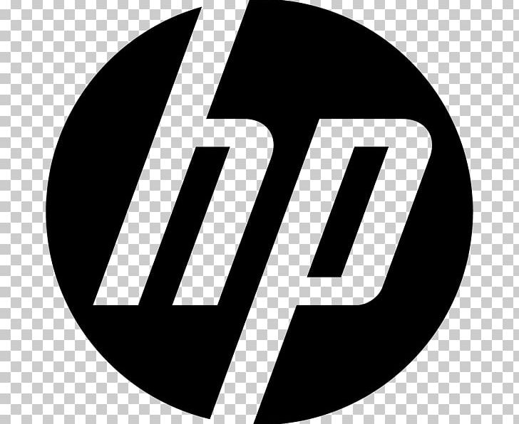 Hewlett-Packard Logo Printer PNG, Clipart, Area, Black And White, Brand, Brands, Circle Free PNG Download