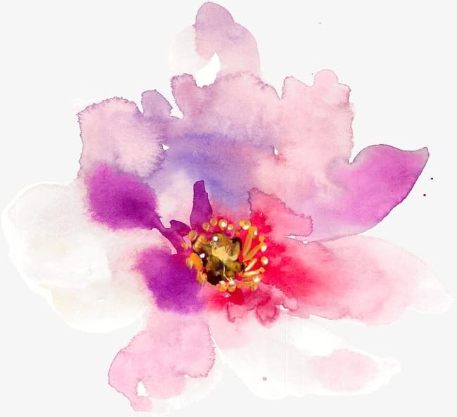Hand-painted Watercolor Spring Flowers PNG, Clipart, Beautiful, Beautiful Hand Painted, Boxes, Colorful, Flower Free PNG Download