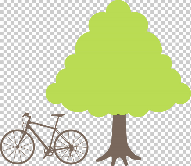 Leaf Tree Bicycle Meter Flower PNG, Clipart, Bicycle, Bike, Cartoon, Flower, Green Free PNG Download