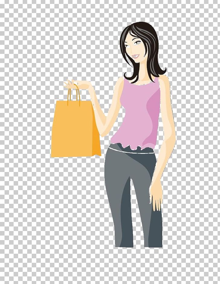 Yellow Handbag Scarf PNG, Clipart, Abdomen, Arm, Bags, Beautiful, Black Free PNG Download