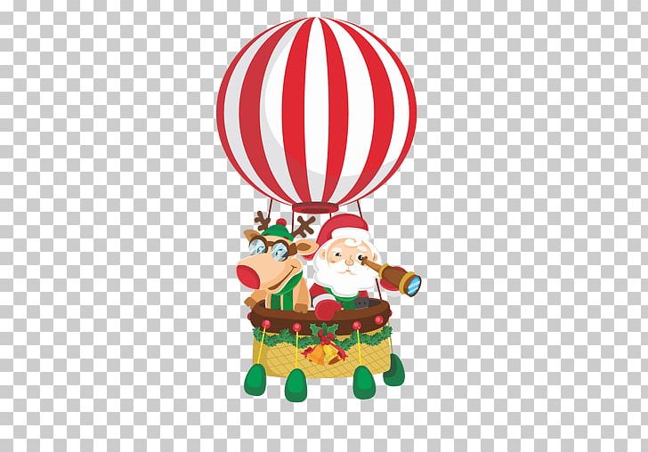 Santa Claus Christmas Ornament Hot Air Balloon Père Noël PNG, Clipart, Balloon, Christmas, Christmas Decoration, Christmas Elf, Christmas Ornament Free PNG Download