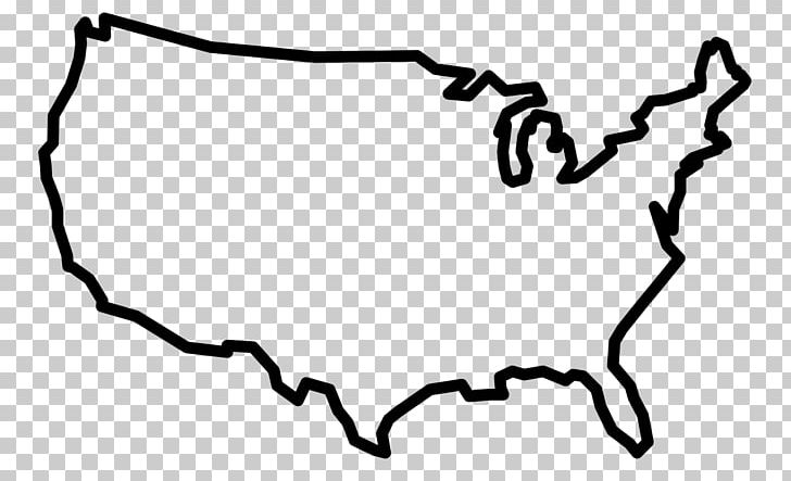 United States Blank Map Border U.S. State PNG, Clipart, Area, Black