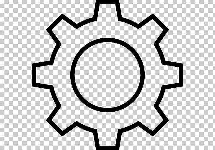 Gear Wheel Computer Icons PNG, Clipart, Area, Black, Black And White, Business, Circle Free PNG Download