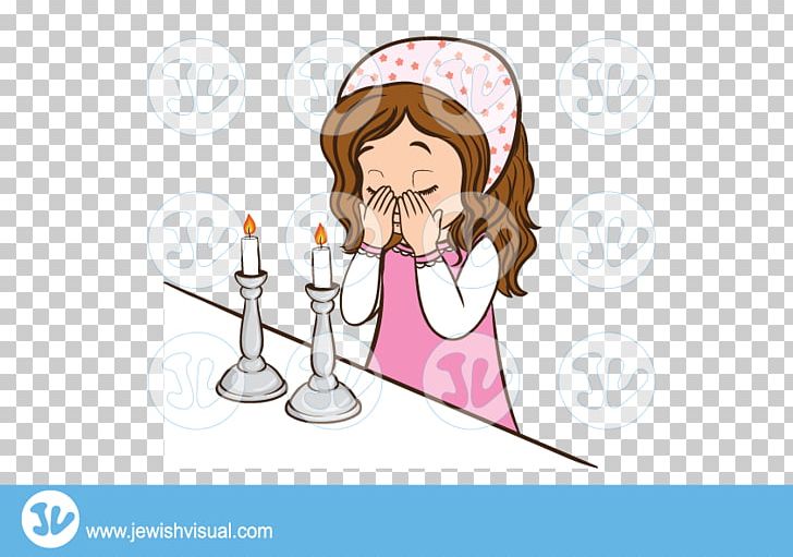 Shabbat candles clipart