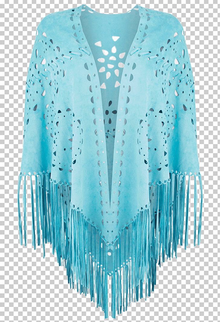 Turquoise Clothing Outerwear Sleeve Poncho PNG, Clipart, Aqua, Cardigan, Clothing, Fringe, Microsoft Azure Free PNG Download