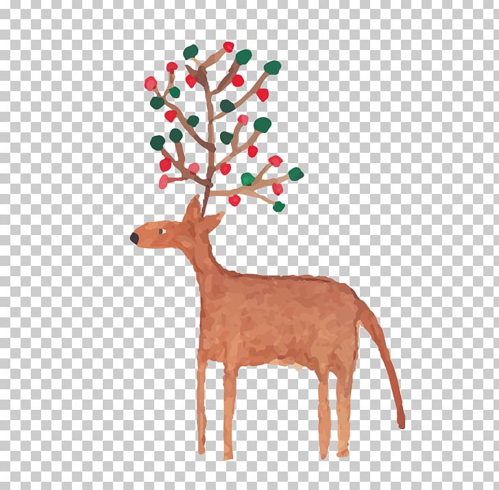 Deer Christmas PNG, Clipart, Animals, Antler, Branch, Christmas Decoration, Christmas Deer Free PNG Download