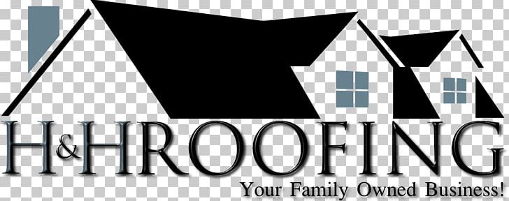 Logo H & H Roofing Slogan Design PNG, Clipart, Angle, Black And White, Brand, Business, Graphic Design Free PNG Download