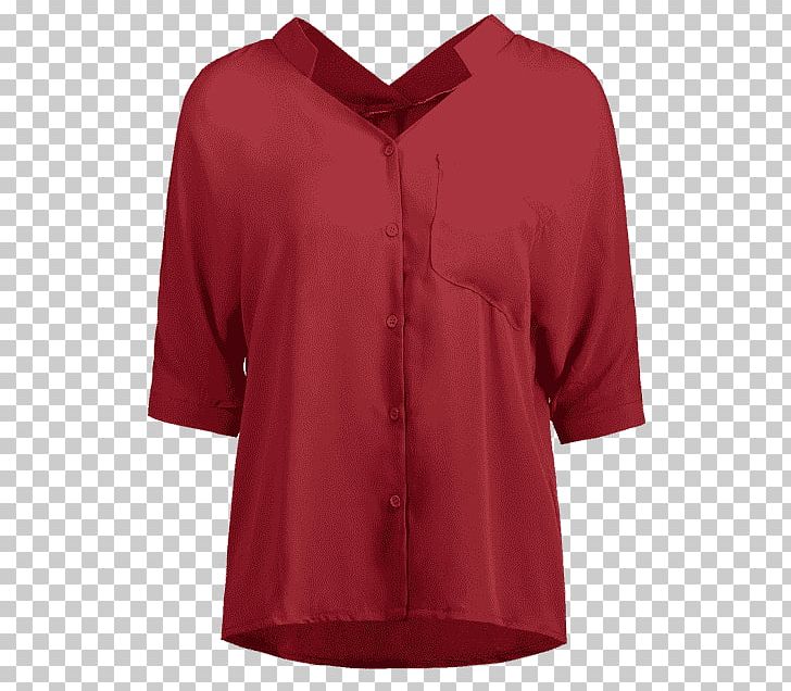 Blouse Maroon Neck PNG, Clipart, Active Shirt, Blouse, Button, Jersey, Maroon Free PNG Download