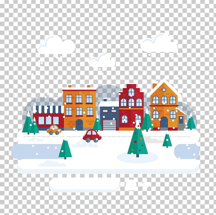 Flat Design Illustration PNG, Clipart, Adobe Illustrator, Area, Art, Building, Christmas Free PNG Download