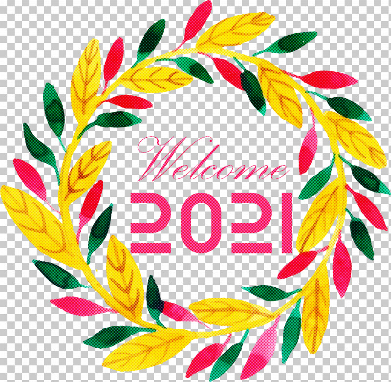 Happy New Year 2021 Welcome 2021 Hello 2021 PNG, Clipart, Drawing, Floral Design, Flower, Happy New Year, Happy New Year 2021 Free PNG Download