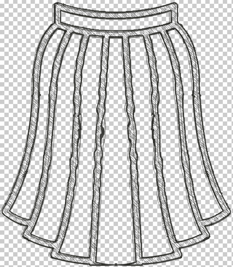 Skirt Icon Linear Detailed Clothes Icon PNG, Clipart, Abdomen, Drawing, Dress, Geometry, Line Free PNG Download
