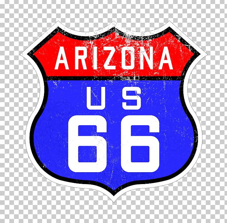 U.S. Route 66 In Arizona Arizona State Route 66 Logo Travel PNG, Clipart, Area, Arizona, Arizona State Route 66, Blue, Brand Free PNG Download