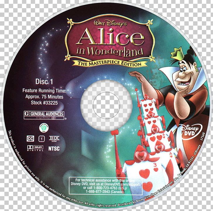 Alice's Adventures In Wonderland Compact Disc DVD Alice In Wonderland PNG, Clipart,  Free PNG Download