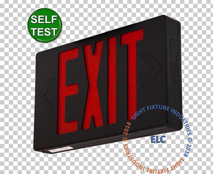 Exit Sign Signage Light-emitting Diode Emergency Exit Red PNG, Clipart, Black, Brand, Electronics, Electronics Accessory, Emergency Exit Free PNG Download