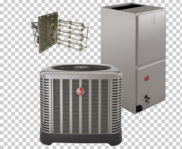 Furnace Seasonal Energy Efficiency Ratio Rheem Air Conditioning Heat Pump PNG, Clipart, Air Conditioning, British Thermal Unit, Condenser, Furnace, Heat Free PNG Download