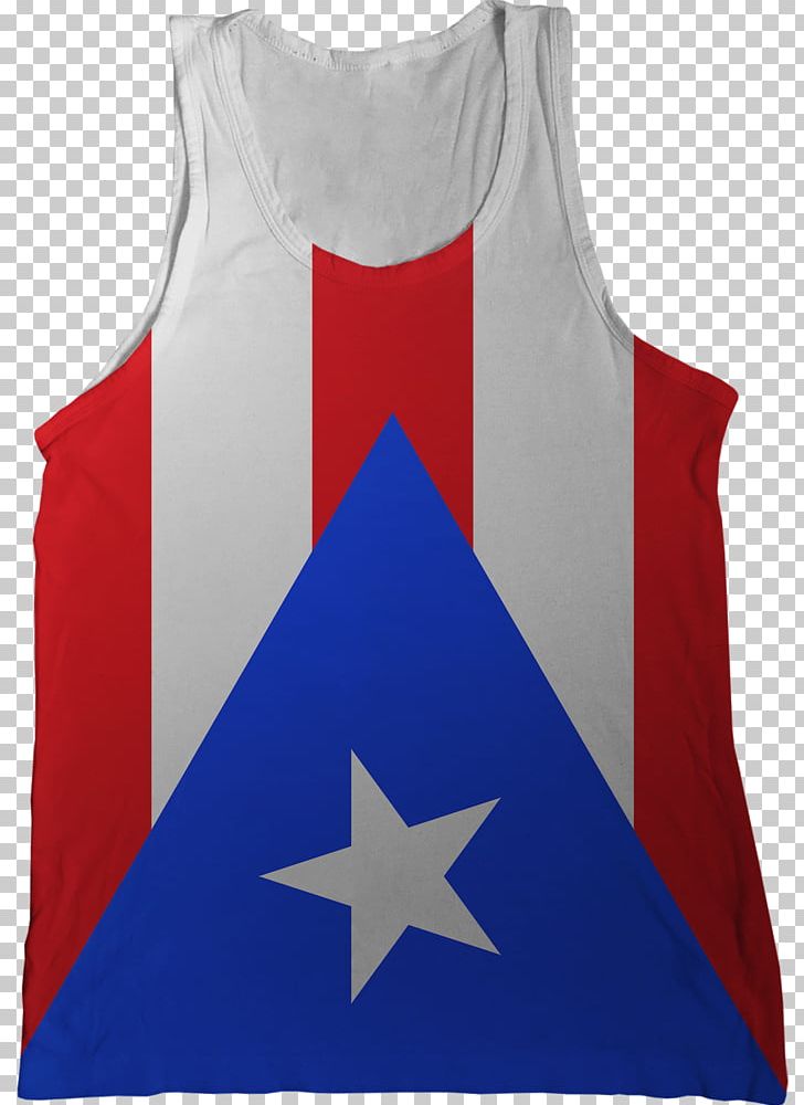 Flag Of Puerto Rico T-shirt Sleeveless Shirt PNG, Clipart, Blue, Coat, Coat Of Arms, Cobalt Blue, Electric Blue Free PNG Download