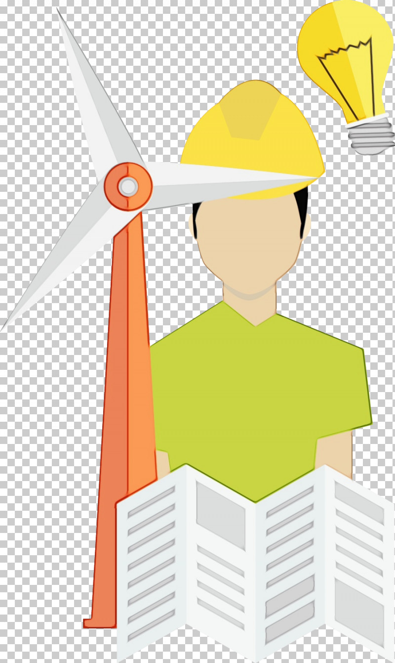 Cartoon Yellow Line Headgear Meter PNG, Clipart, Behavior, Cartoon, Geometry, Headgear, Human Free PNG Download