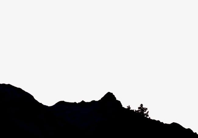 Mountain Silhouette PNG, Clipart, Black, Mountain Clipart, Ridge