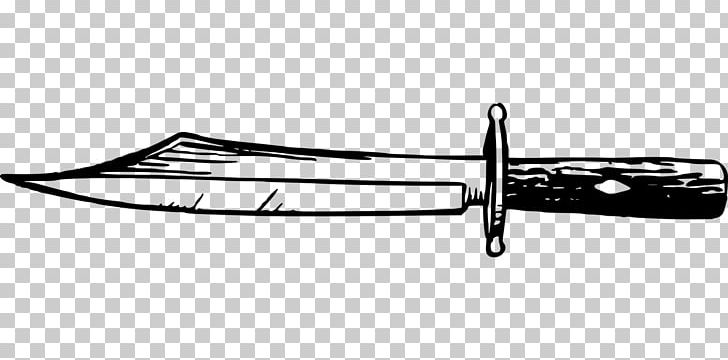 Bowie Knife Blade Hunting & Survival Knives Weapon PNG, Clipart, Automotive Exterior, Black And White, Blade, Bowie Knife, Cold Weapon Free PNG Download