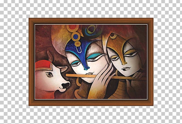 Radha Krishna Oil Painting PNG, Clipart, Acrylic Paint, Art, Artwork, Canvas, Carnivoran Free PNG Download