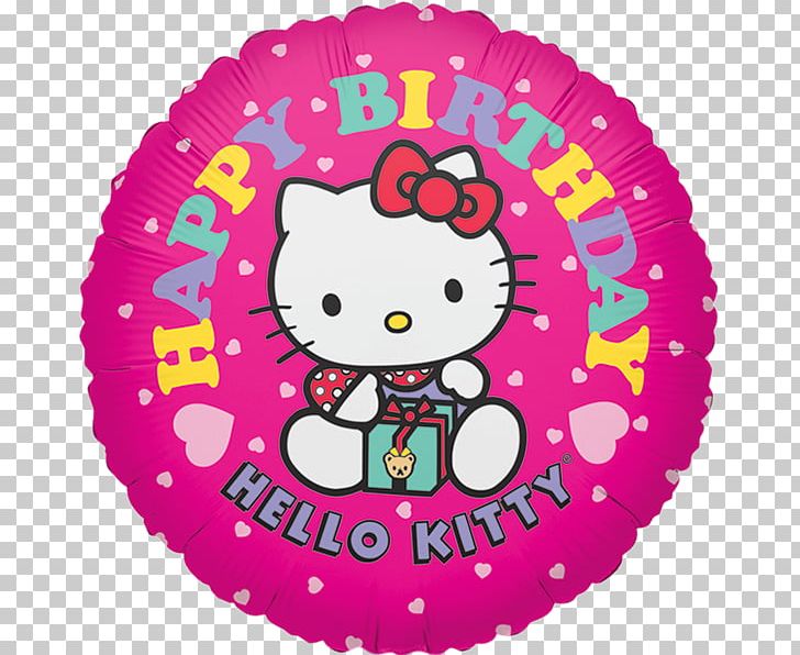 Balloon Hello Kitty Happy Birthday PNG, Clipart, Area, Balloon, Birthday, Birthday Cake, Bopet Free PNG Download