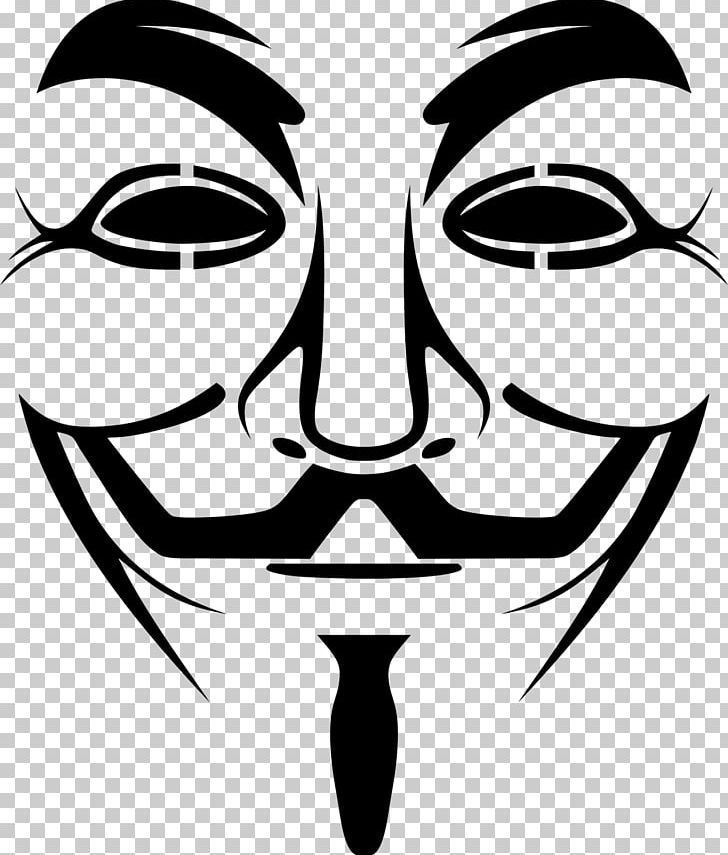 Anonymous Guy Fawkes Mask PNG, Clipart, Anonymous, Art, Artwork, Black And White, Download Free PNG Download