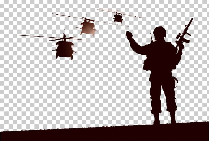Helicopter Soldier Military PNG, Clipart, Angle, Army, Child, City Silhouette, Company Free PNG Download