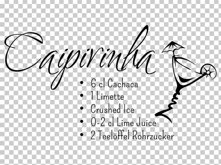 Caipirinha Cocktail Wall Decal Recipe PNG, Clipart, Area, Art, Black, Black And White, Brand Free PNG Download