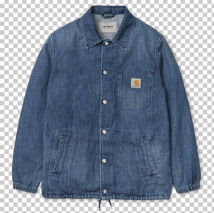 Denim Jacket Jeans Carhartt Textile PNG, Clipart, Button, Carhartt, Carhartt Wip, Clothing, Coach Jacket Free PNG Download