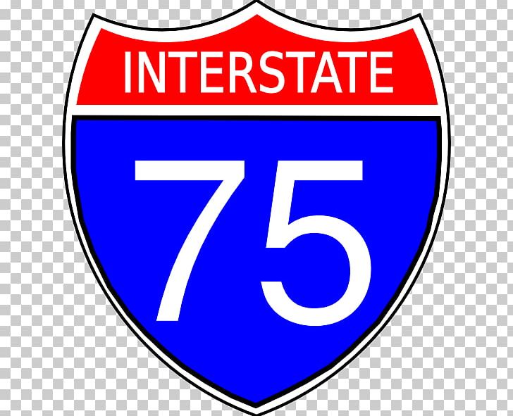 Interstate 75 In Ohio US Interstate Highway System Interstate 10 Road PNG, Clipart, Area, Blue, Brand, Circle, Highway Free PNG Download
