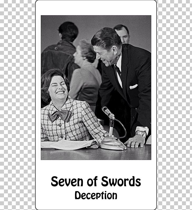 Seven Of Swords Tarot Counterculture Suit Of Swords Playing Card PNG, Clipart, 1960s, Behavior, Black And White, Communication, Conversation Free PNG Download