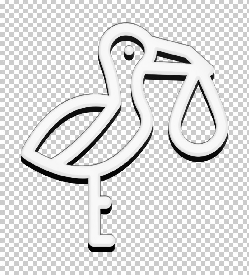 Baby Icon Birth Icon Stork Icon PNG, Clipart, Baby Icon, Beak, Birds, Chemical Symbol, Line Free PNG Download