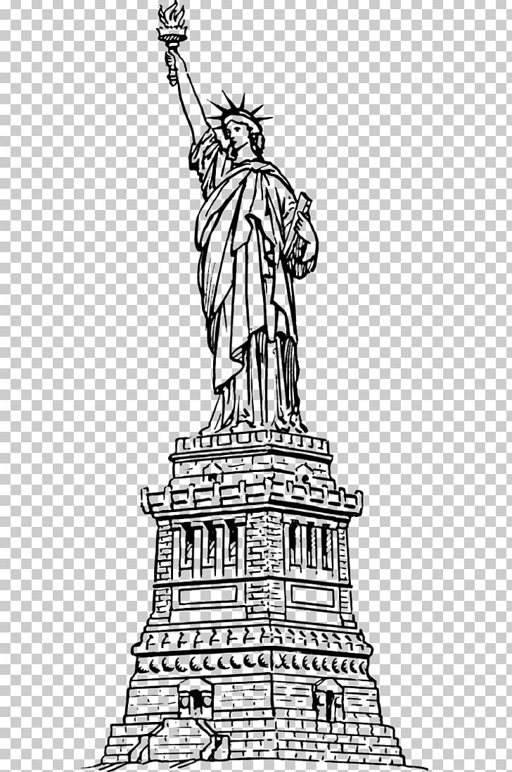 Statue Of Liberty Coloring Book Drawing Hudson River PNG, Clipart, Area, Art, Artwork, Black And White, Book Free PNG Download