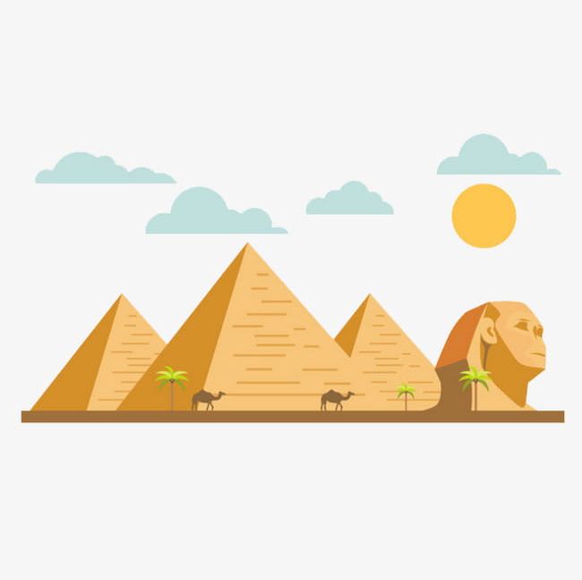 Cartoon Pyramid - Cartoon Pyramid Vector Landscape Royalty | Laberisbel