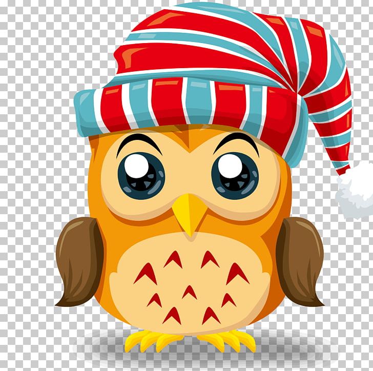 Owl Paper Santa Claus Christmas PNG, Clipart, Animals, Beak, Bird, Bird Of Prey, Cartoon Owl Free PNG Download