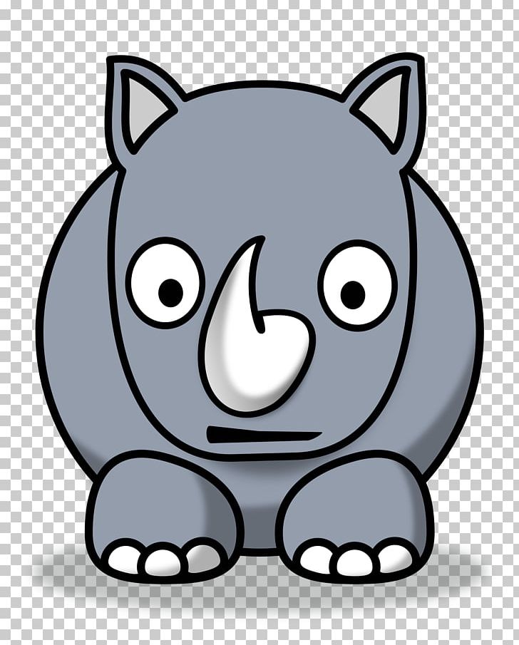 black rhino clip art