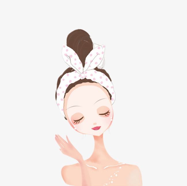 Cartoon Girl Skin Care Mask PNG, Clipart, Apply, Apply Mask, Care, Care Clipart, Cartoon Free PNG Download