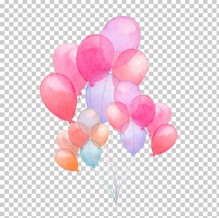 Watercolor Painting Balloon Drawing PNG