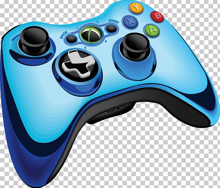 Xbox 360 Controller Game Controller Joystick Video Game PNG, Clipart, Blue, Consoles, Electric Blue, Electronic Device, Electronics Free PNG Download