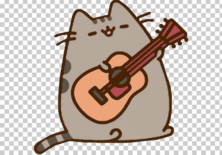 Cat Pusheen Guitar Kitten PNG, Clipart, Animals, Cat, Cello, Desktop Wallpaper, Drawing Free PNG Download