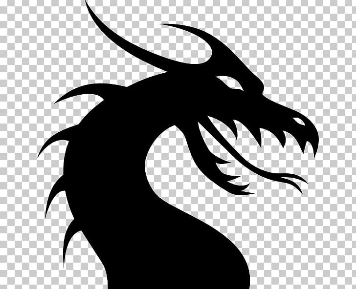 Silhouette Dragon PNG, Clipart, Animals, Art, Artwork, Black And White, Chinese Dragon Free PNG Download